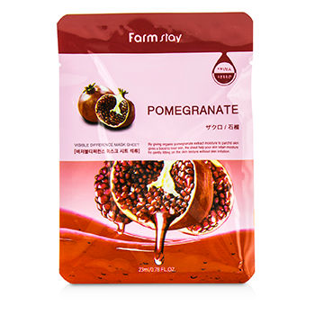 [해외]팜스테이 Visible Difference Mask Sheet - Pomegranate 10x23ml