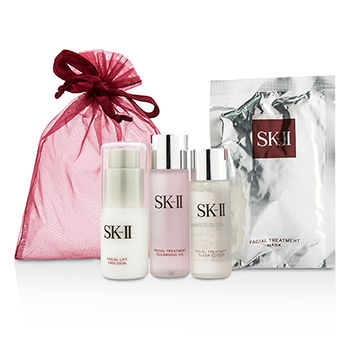 SKII,Travel,Set:,Cleansing,Oil,+,Clear,Lotion,+,Mask,+,Emulsion,4pcs,SK,II,Travel,Set:,Cleansing,Oil,+,Clear,Lotion,+,Mask,+,Emulsion,4pcs