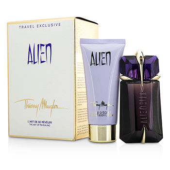 [해외]티에리 뮈글러 Alien Coffret: Eau De Parfum Refillable Spray 60ml(관세별도) + Body Lotion 100ml(관세별도) 2pcs(관세별도)