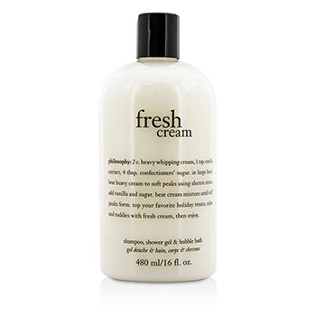 [해외]필로소피 Fresh Cream Shampoo, Bath  Shower Gel 480ml(관세별도)