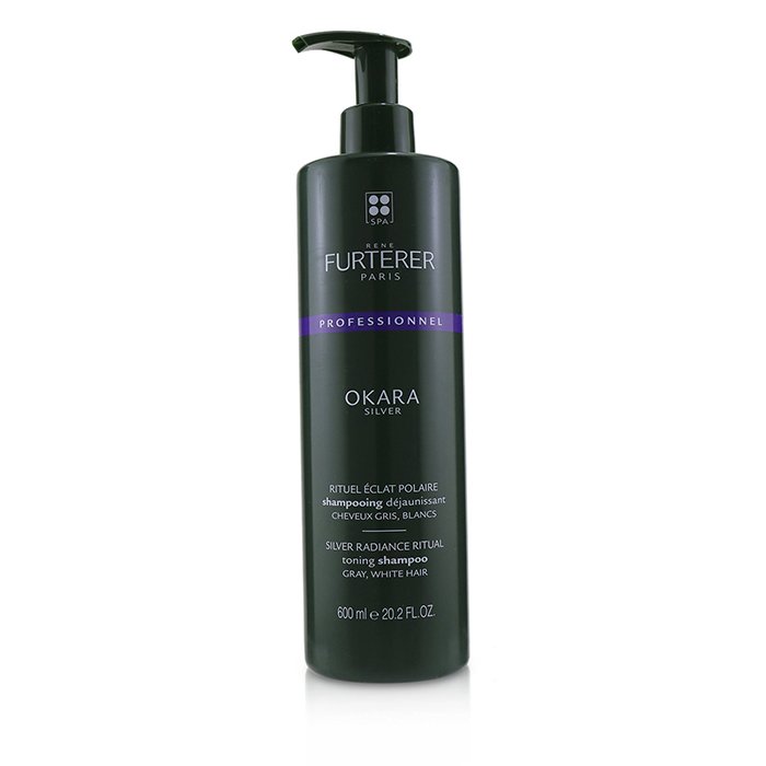 르네 휘테르 Okara Silver Silver Radiance Ritual Toning Shampoo   Gray, White Hair  Salon Product  600ml