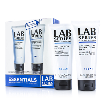 [해외]아라미스 Essentials Set: Lab Series Multi-Action Face Wash 100ml + Lab Series Daily Moisture Defense Lotion S*F 15 100ml 2pcs