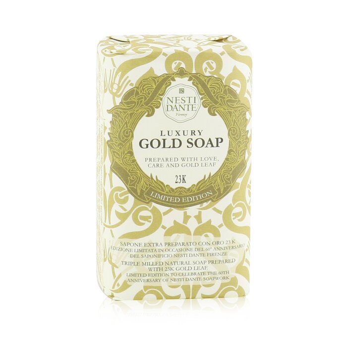 네스티단테 60 Anniversary Luxury Gold Soap With Gold Leaf Limited Edition 250g