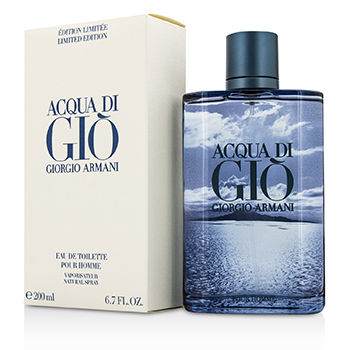 [해외]조르지오 아르마니 Acqua Di Gio Eau De Toilette Spray (Blue Limited Edition) 200ml(관세별도)