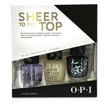 [해외]O.P.I Sheer To The Top (Top Coat  Glitter Trio) 3x15ml