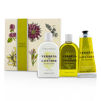 [해외]크랩트리 &amp; 에블린 Verbena  Lavender Essentials Set: Bath  Shower Gel 250ml + Body Lotion 250ml + Hand Therapy 100g 3pcs